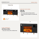 65" Fireplace TV Stand w/ 23" Electric Fireplace, Modern Media Entertainment Center — key features