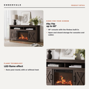 58 Inch Electric Fireplace TV Stand for TVs up to 65 Inch, 23" Firebox, Farmhouse Media — key features