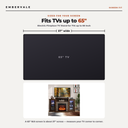 Electric Fireplace TV Stand for TVs up to 65 Inch, Modern Media Console Entertainment — TV size fit diagram