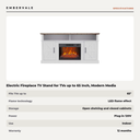 Electric Fireplace TV Stand for TVs up to 65 Inch, Modern Media Console Entertainment — specifications