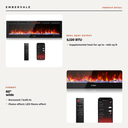 60 Inch Smart Infrared Electric Fireplace with Crackling Sound, WiFi Recessed Fireplace — key features