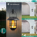 Solar flame-effect LED wall lantern, photo 6