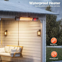 1500W wall-mounted infrared patio heater, view 3