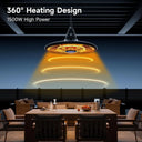 1500W hanging infrared patio heater, view 4