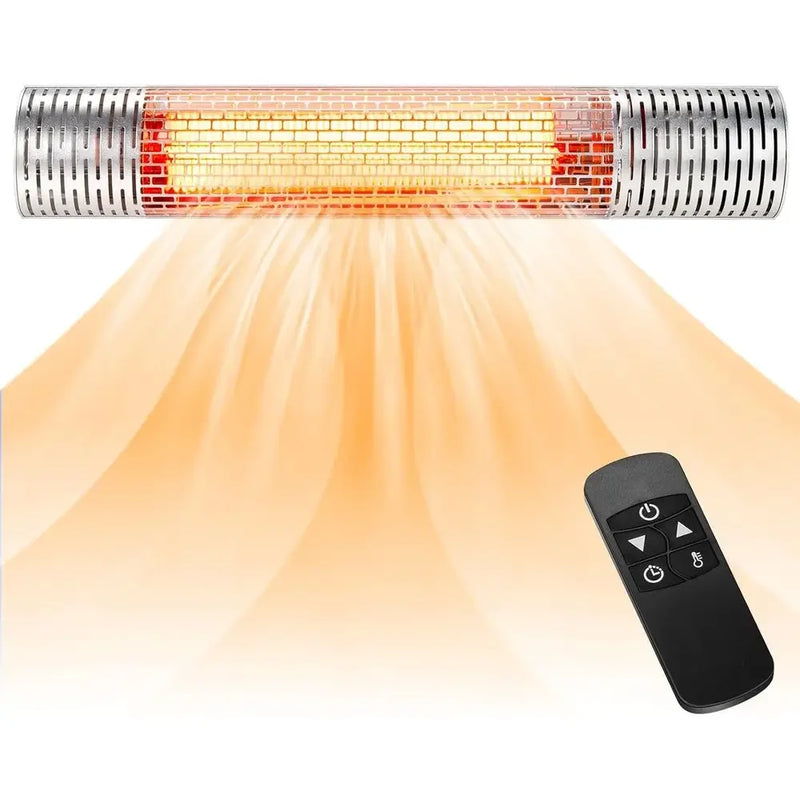1500W outdoor wall heater with remote and 9-hour timer