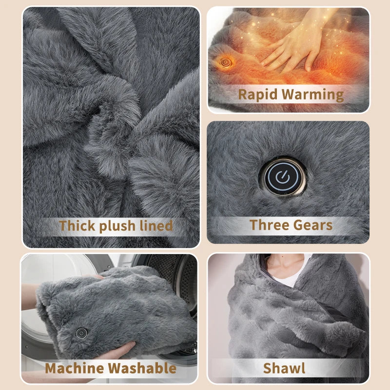USB heated shawl blanket, photo 3