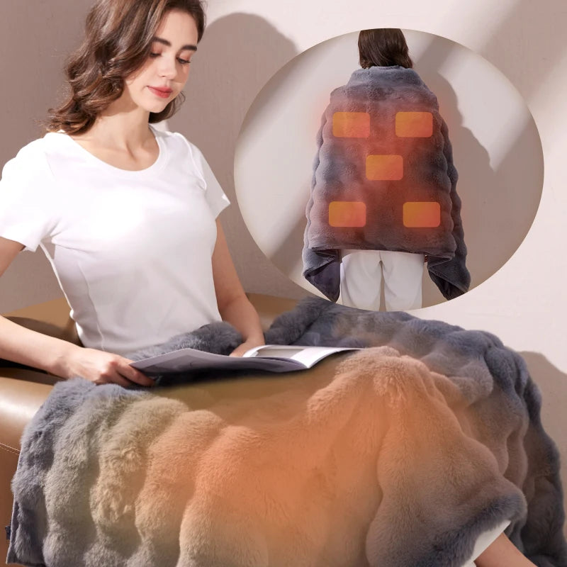 USB heated shawl blanket, photo 2