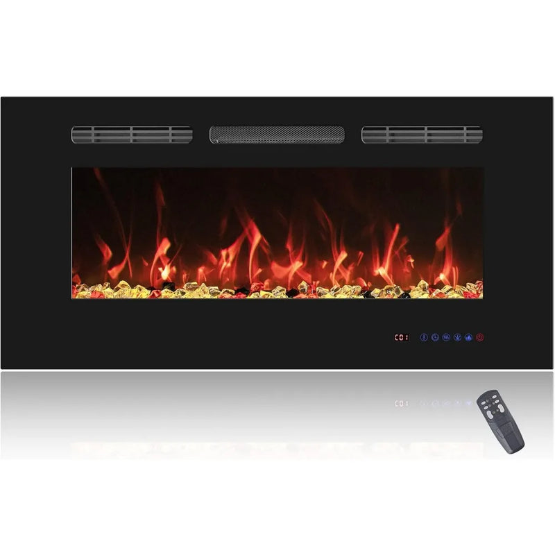 30 inch wall mounted electric fireplace product view