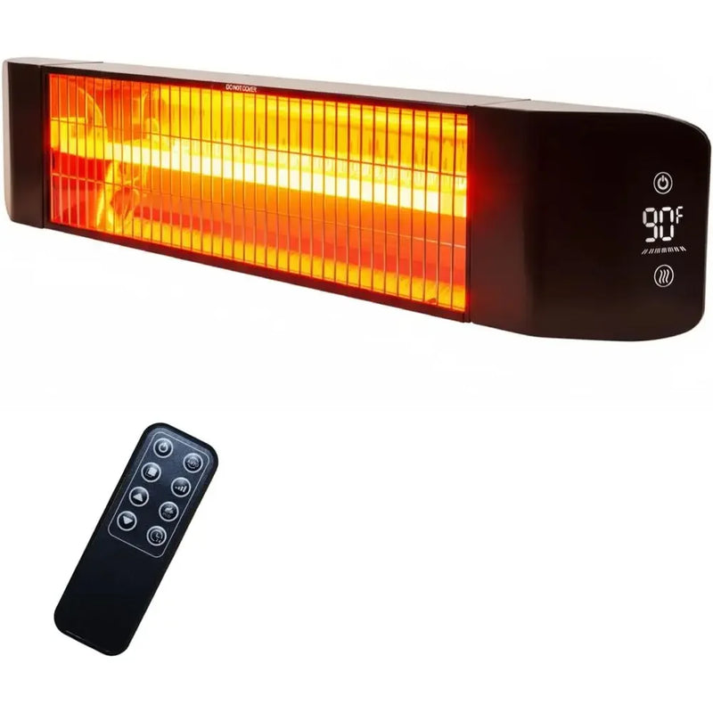 1500W silent outdoor electric heater with 24-hour timer