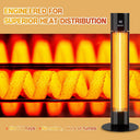 38.5-inch 1500W portable infrared patio heater tower, view 3