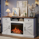 Farmhouse fireplace entertainment center — product detail