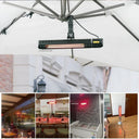 Wall-mounted radiant patio heater — product detail