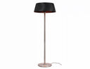 Freestanding patio heater shown from the side with its power cable