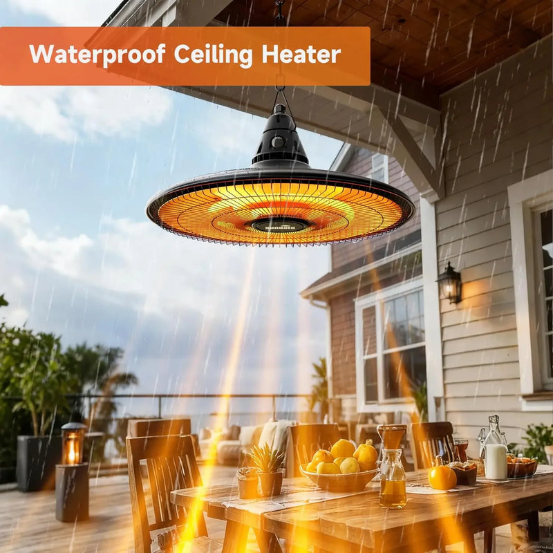 1500W hanging infrared patio heater, view 2