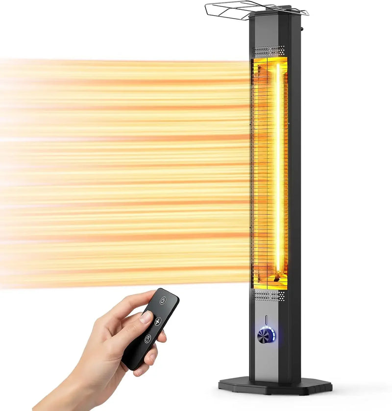 42-inch 1500W infrared patio heater tower