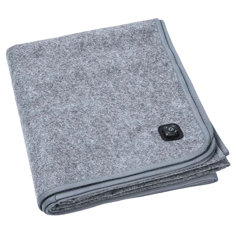 10W USB-C heated mat in grey with its heat-setting controller