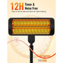 1500W standing infrared patio heater on a pole stand, view 5