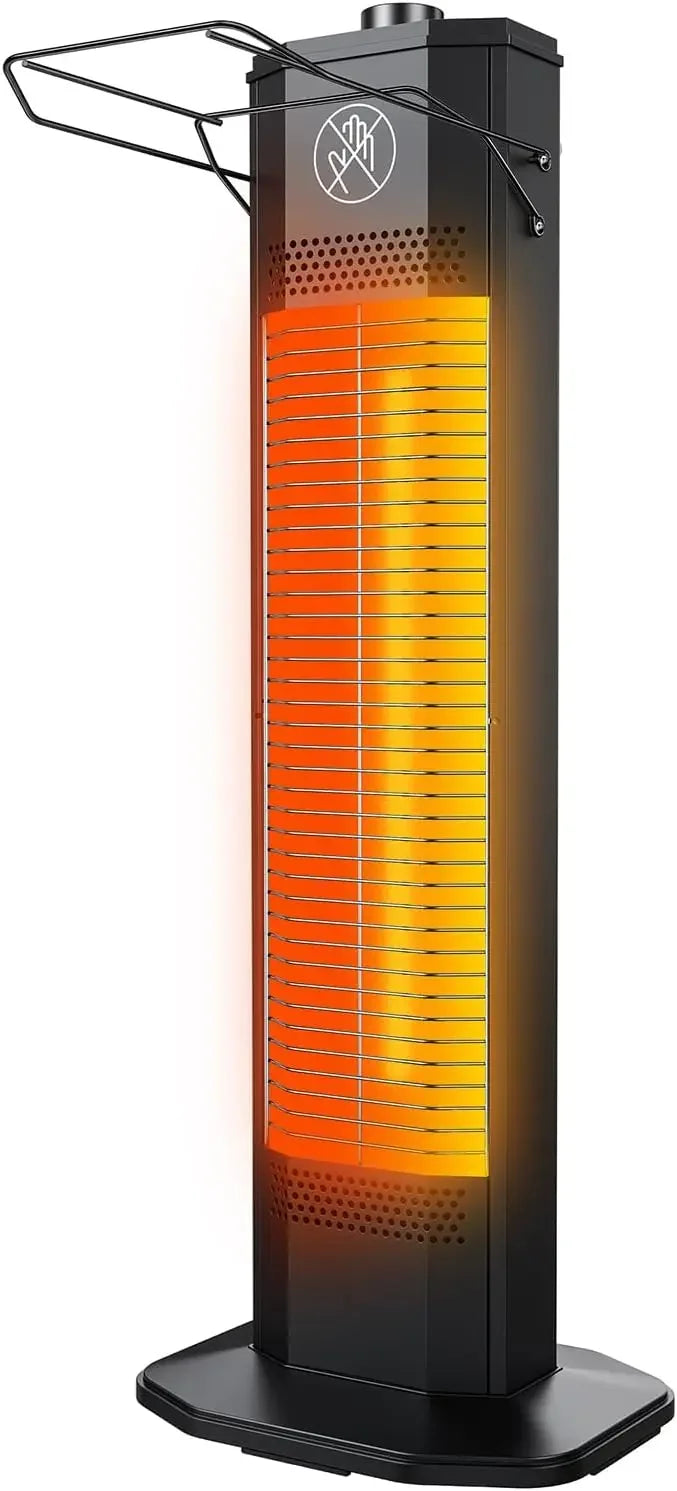 27-inch 1200W infrared patio heater tower