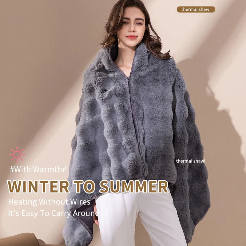 USB heated shawl blanket, photo 6