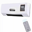 2-in-1 Wall-Mounted Fan Heater with Digital Display & Timer, Compact Electric Heater for Bedroom & Office