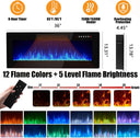 36 inch electric fireplace insert specifications for the TV stand