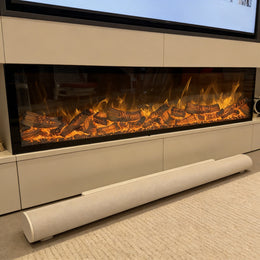 Smart 39-70" Ultra-Thin Recessed Electric Fireplace – Wall-Mounted, 150W, Realistic Flame Home Decor