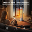 37-inch 1500W infrared patio heater tower, view 3