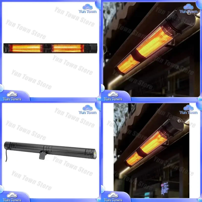 3000W infrared halogen patio heater with remote control