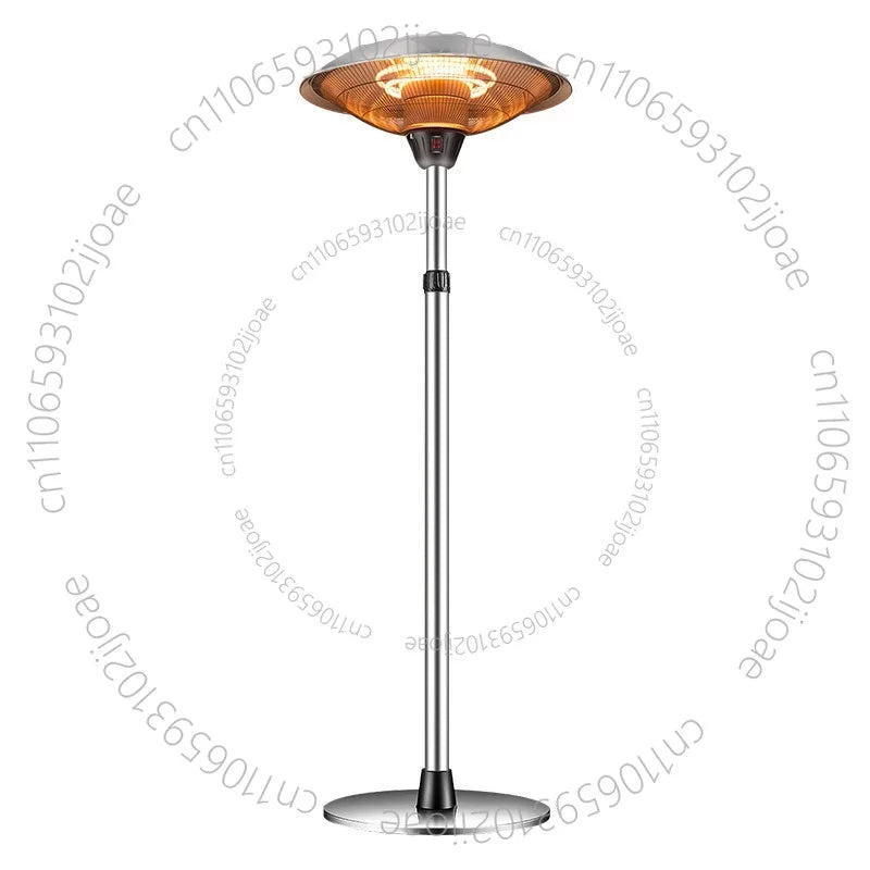 Freestanding stainless umbrella patio heater — product detail