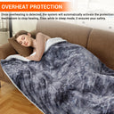 Faux fur heated throw blanket, photo 4