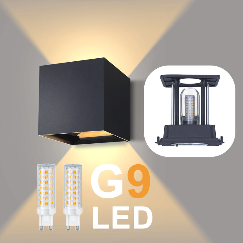 Modern LED Wall Lamp G9 Adjustable Beam Wall Light Indoor and Outdoor Lighting Wall Lamps Suitable for Living Room