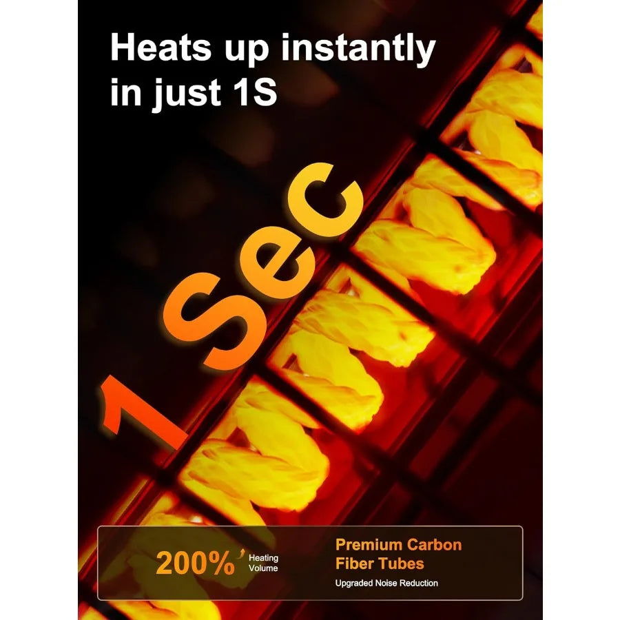 1500W freestanding infrared patio heater tower, view 3