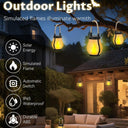 Lanterns lighting a porch, with solar charging, automatic switch, IP65 waterproofing and ABS body