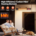1500W wall-mounted infrared patio heater, view 2