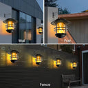 Solar flame-effect LED wall lantern, photo 2