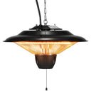 Hanging Patio Heater 1500W with Pull Cord & Adjustable Chain, Electric Ceiling-Mount Outdoor Heater