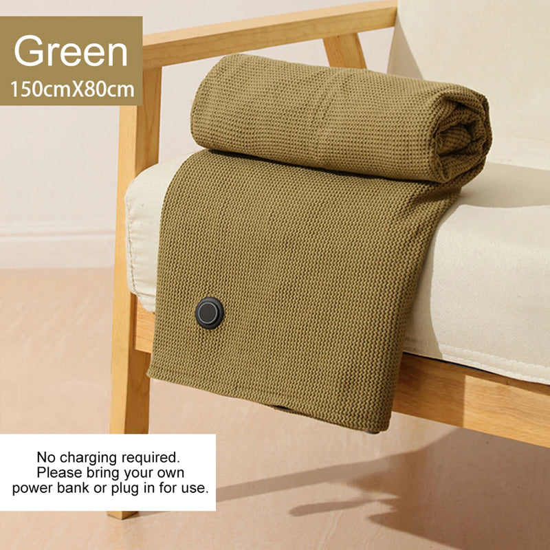 USB heated shawl wrap with zipper and 3 temperature levels