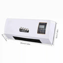 Wall-mounted fan heater in a home, office, bedroom and dressing room