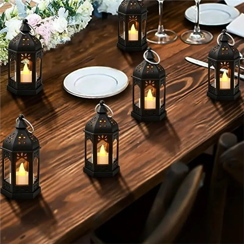 Mini Moroccan lanterns with LED candles, photo 2