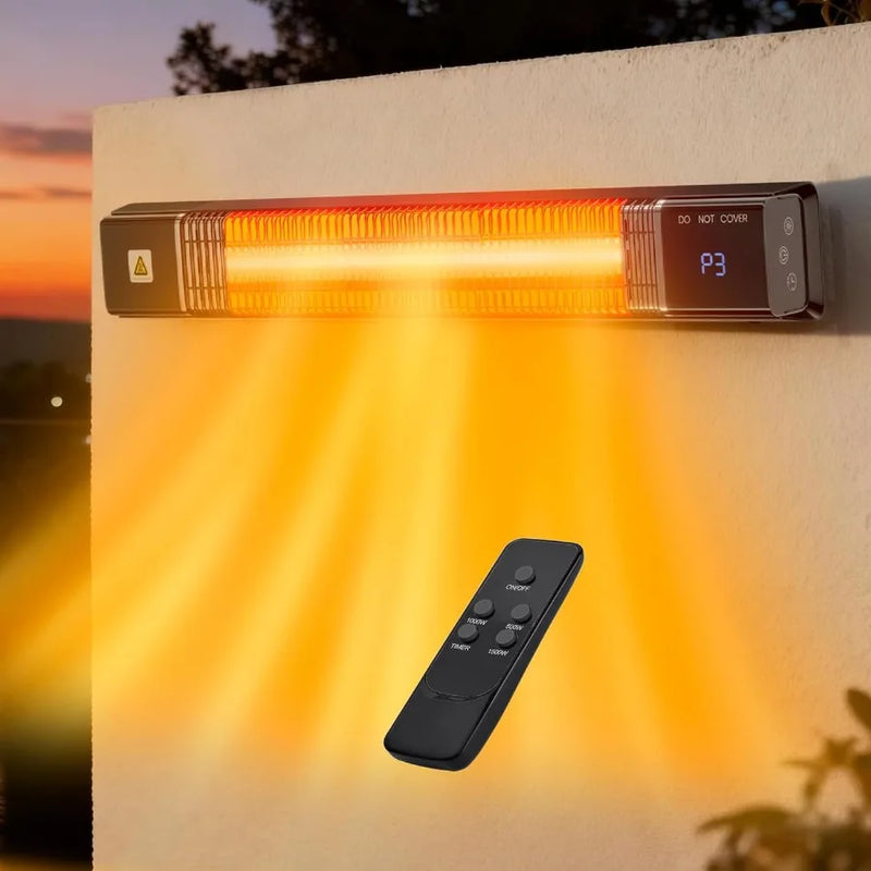 1500W wall-mounted infrared patio heater