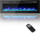 60 inch slim recessed electric fireplace product view