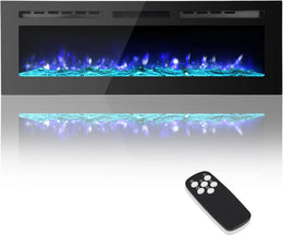 60 inch slim recessed electric fireplace product view