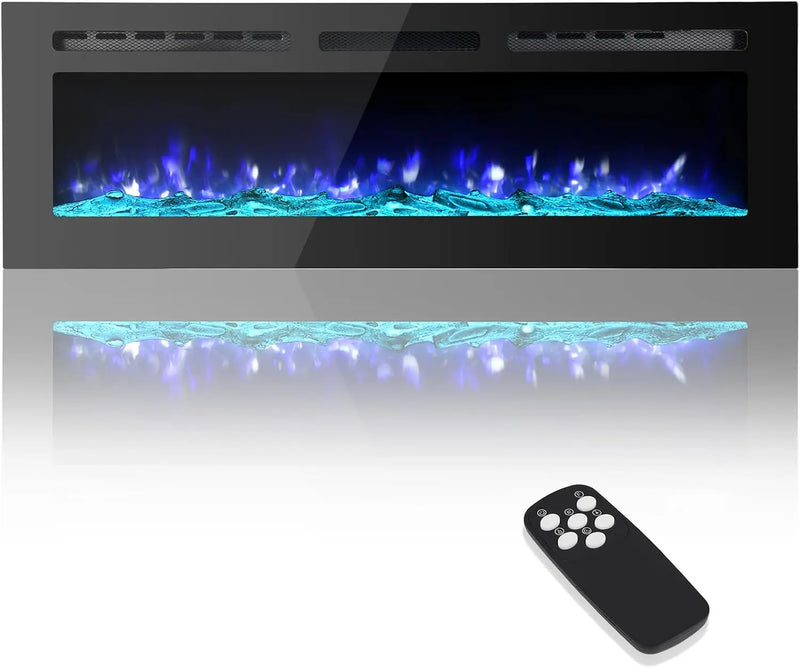 60 inch slim recessed electric fireplace product view