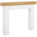 51 inch freestanding fireplace mantel surround in natural wood
