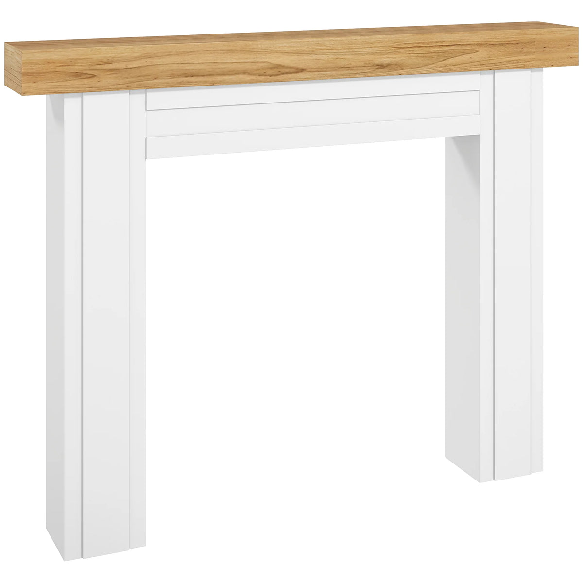51 inch freestanding fireplace mantel surround in natural wood