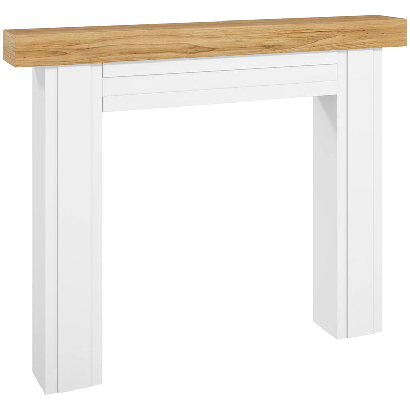 51 inch freestanding fireplace mantel surround in natural wood