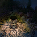 Vintage solar lantern with tree-of-life cut-out, photo 3