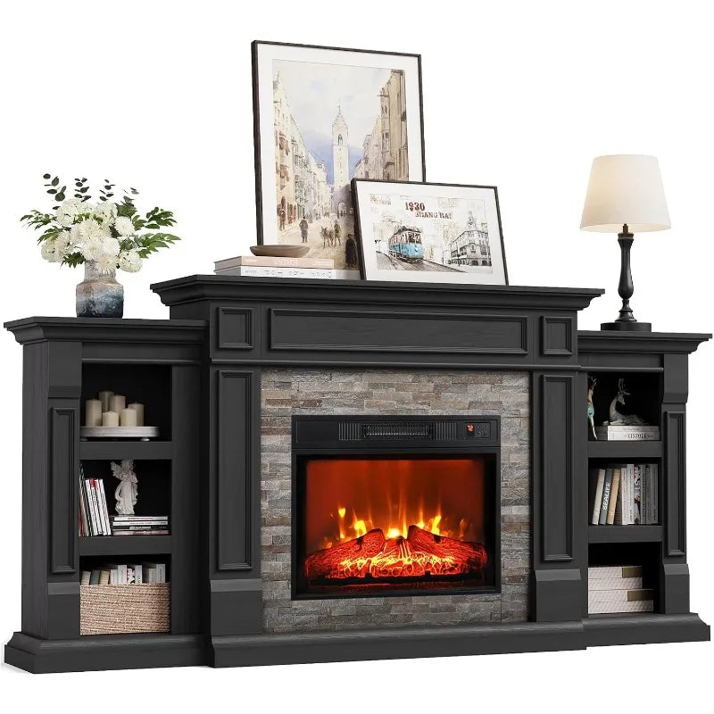 Mantel fireplace entertainment center — product detail