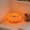 Donut LED Table Lamp, Dimmable Warm Ambient Night Light for Bedroom & Living Room