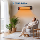 1500W carbon fiber infrared wall-mounted patio heater, view 4